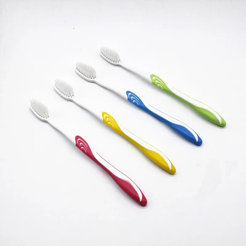 4 шт./упак. двойная Ультрамягкая нано зубная щетка из бамбукового угля белая