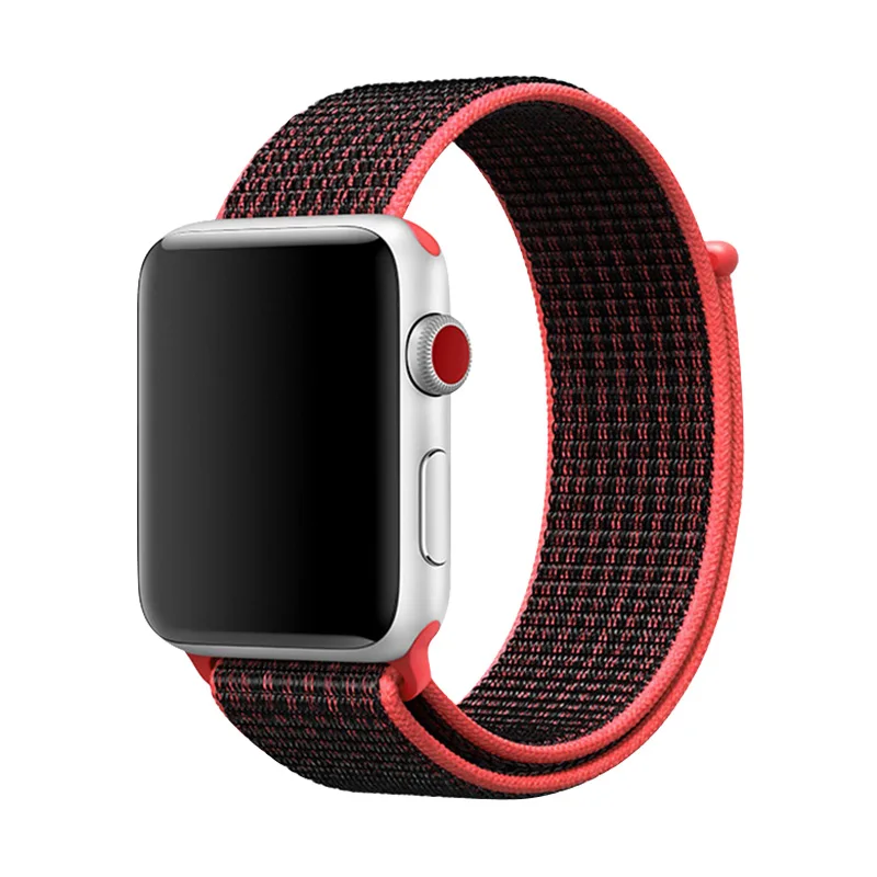 Summit Белый спортивный ремешок-петля нейлоновый ремешок для Apple Watch 4 40 мм 44 мм браслеты тканевый браслет 38 мм 42 мм для Iwatch 1