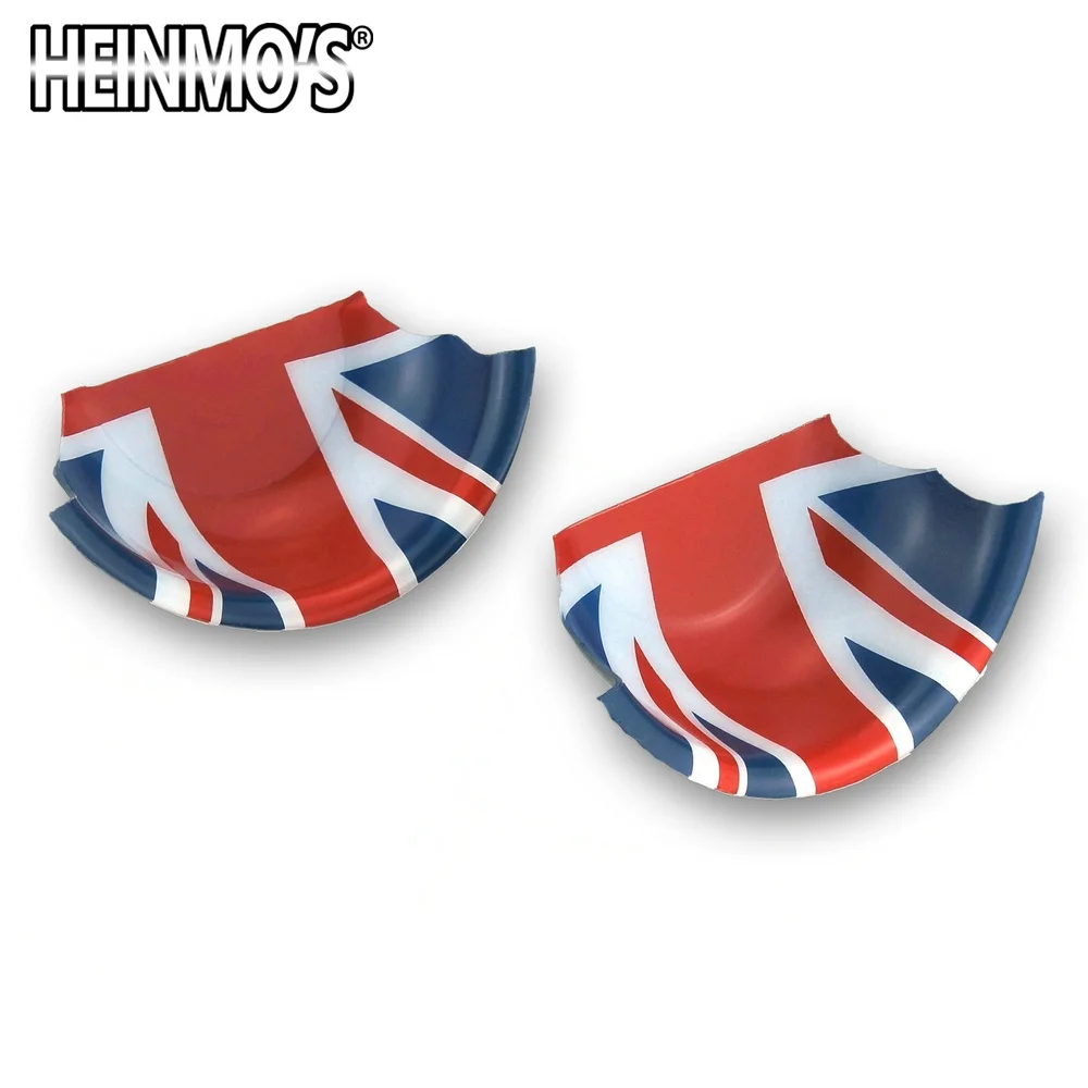 Наклейки для MINI Cooper F56 F54 F55 F60 Countryman, автомобильные наклейки для MINI Cooper, аксессуары для дверных ручек, наклейки для MINI F56 - Название цвета: 2PCS Red Jack