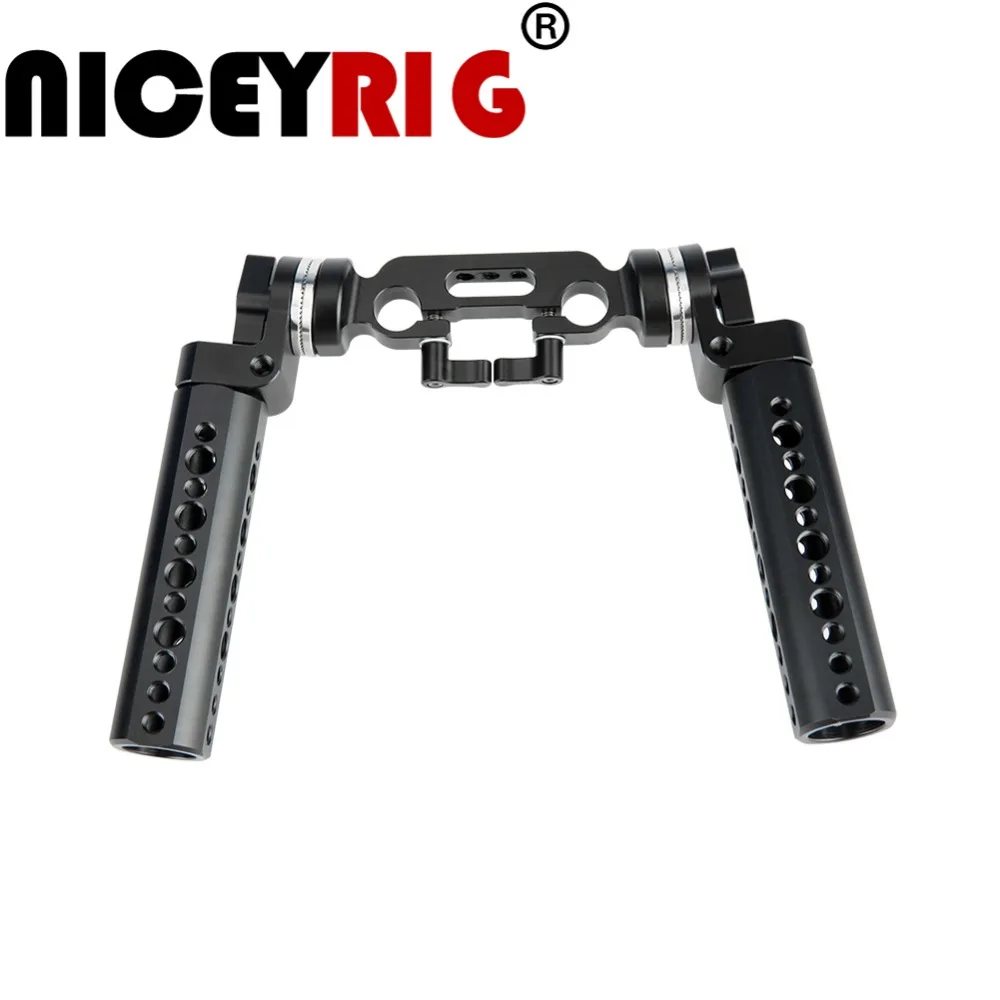 NICEYRIG DSLR Rig ручка ARRI Rosette cheir камера стабилизатор ручка плечо Rig ручка 15 мм стержень зажим клетка для камеры M6 1/" 3/8"