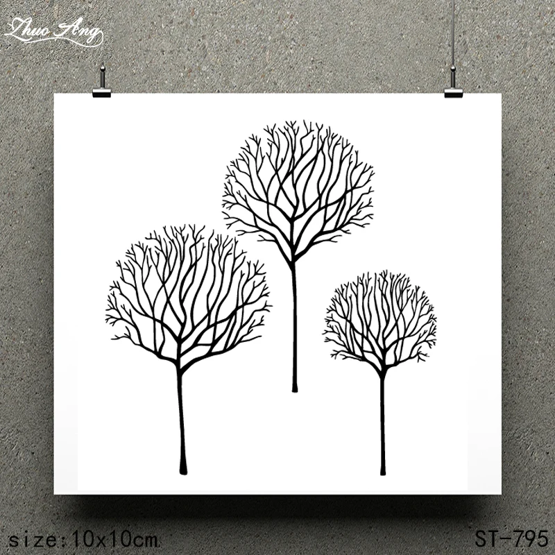 

ZhuoAng Beautiful Pattern Design Clear Stamp / Scrapbook Rubber Stamp / Craft Clear Stamp Card / Seamless Stamp ST-795