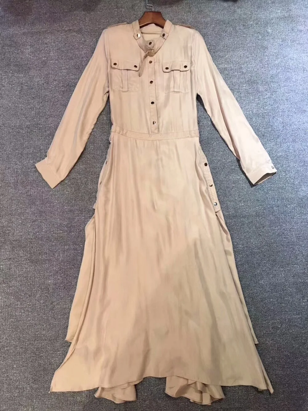 Модное платье-макси 2017 года привлекательное приталенное платье с разрезом для