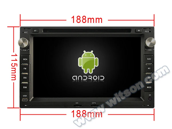 Специальный автомобильный DVD-плеер 7 дюймов четырехъядерный Android 6 0 OS для Peugeot 307