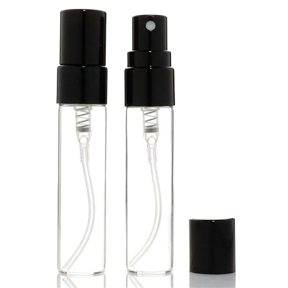 

5 ML Portable Mini Glass Refillable Perfume Bottle With Atomizer Empty Cosmetic Containers With Sprayer Bottle Free Shipping