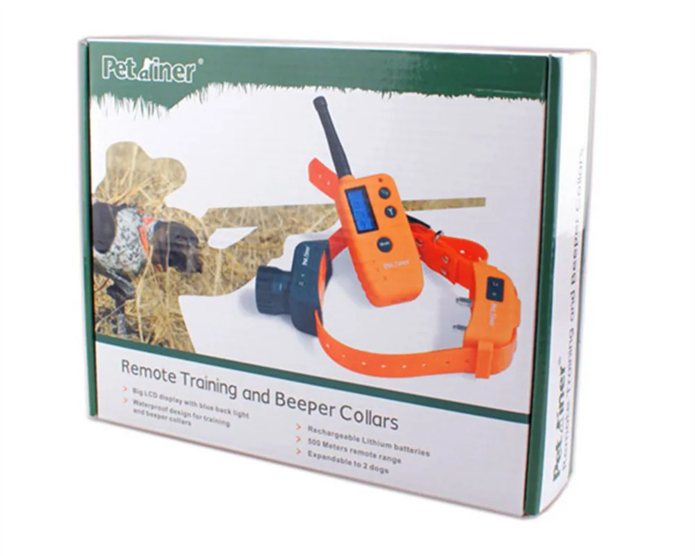 Ошейник для дрессировки собак с дистанционным управлением 500 м перезаряжаемый