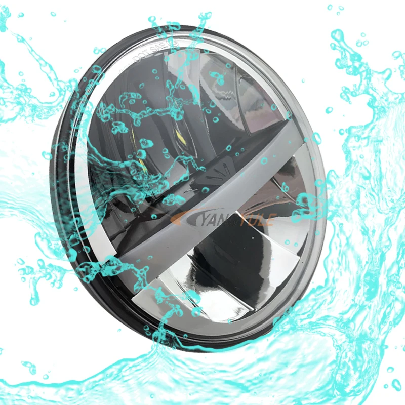 5,75 дюймов 883 светодиодный круглый фара мотоцикла широкий Glide XL1200X FXDX семьдесят два светодиодные фары фара светодиодный 5 3/" светодиодный налобный фонарь