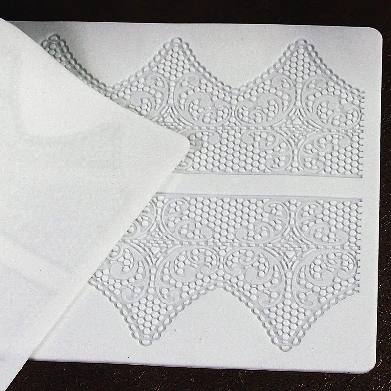Силиконовый коврик для края торта с цветочными сахарными кружевами силиконовая