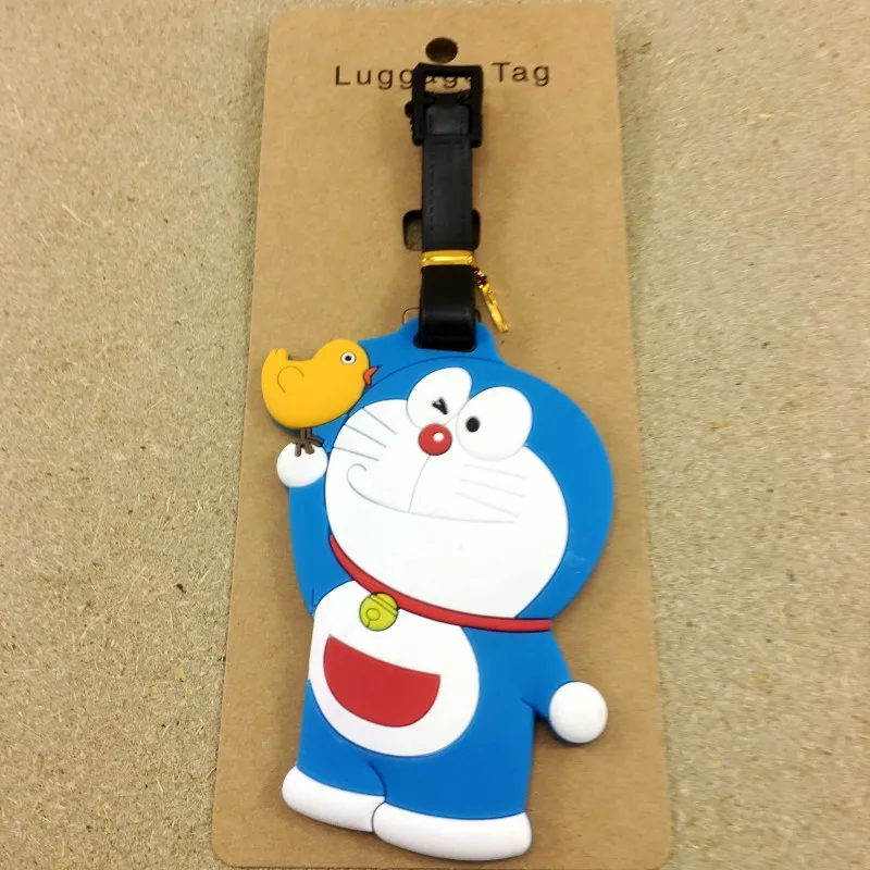2018 Mala аксессуары для путешествий багажная бирка Doraemon мультяшный силикагель