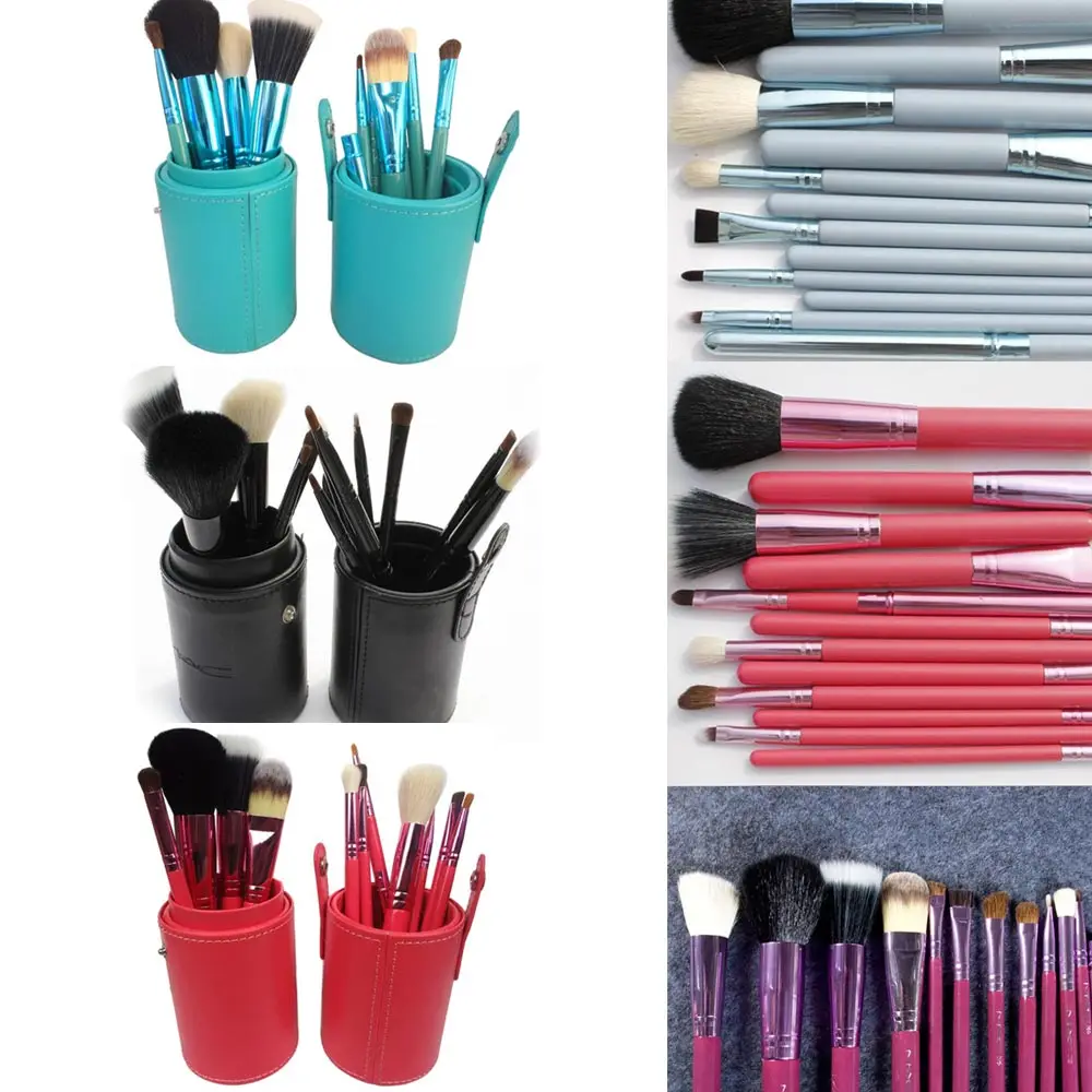 

12PCS Makeup/Make up Brush Set Eyebrow Contour Foundation Kabuki Cosmetic MC Brushes de brochas de maquillaje pinceles