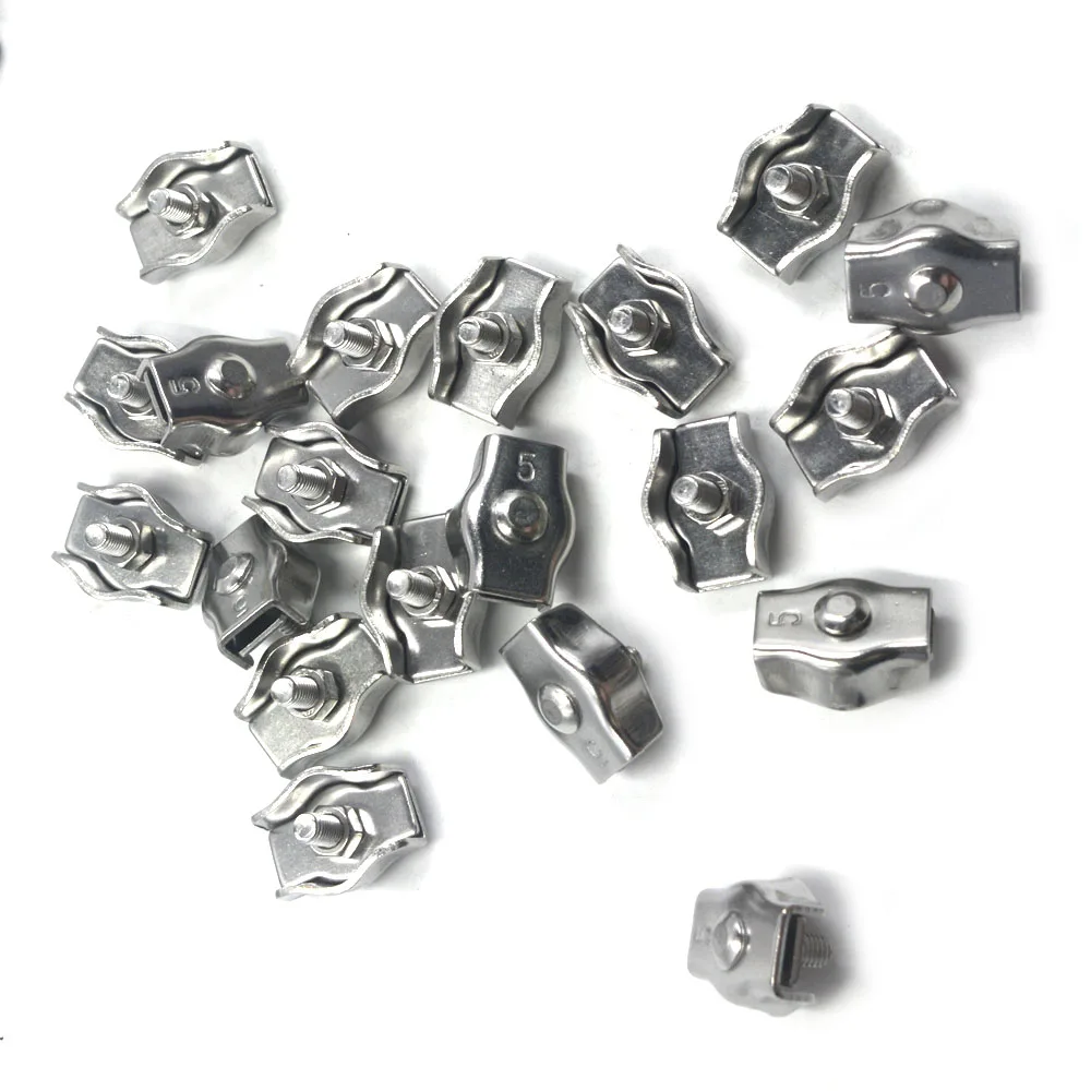 Серебряный зажим для кабеля зажимы провода 304 нержавеющая сталь Simplex M5 набор из