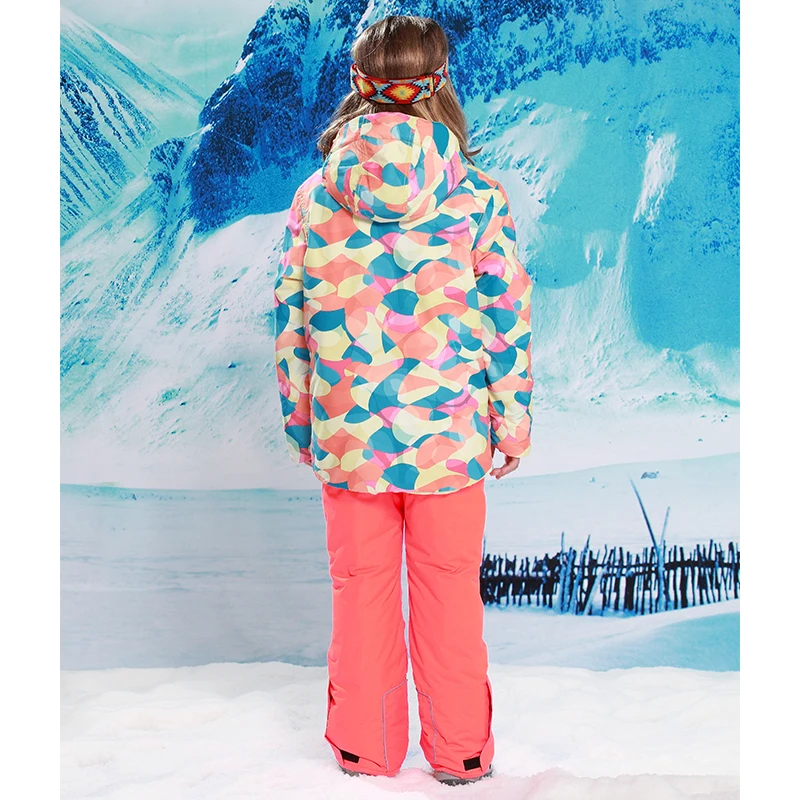 Бесплатная доставка лыжная куртка + брюки зимний костюм лыжный с меховой