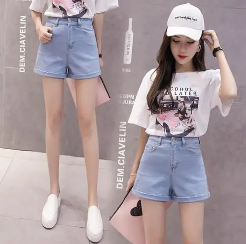 Женские винтажные шорты с высокой талией и карманами|Женские шорты| |