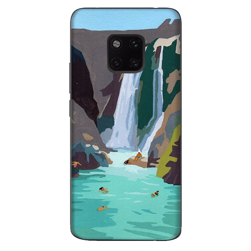 Силиконовый ТПУ чехол для телефона Huawei Nova 2i 3 3i Mate 10 20 Pro Lite Y6 Y5 Prime 2017 2018 Каменный