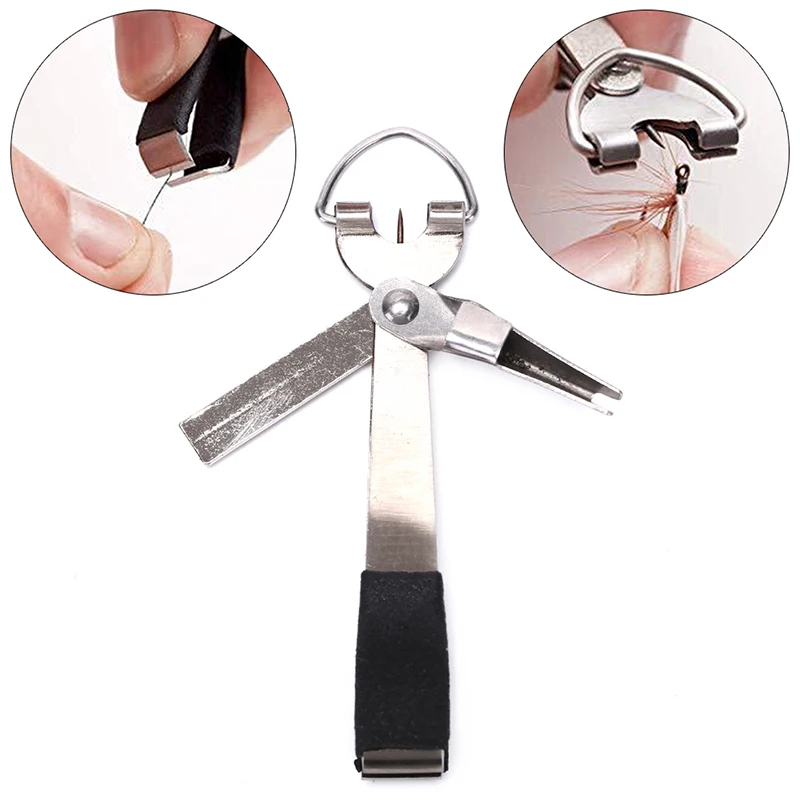 

1pc 4 In 1 Quick Knot Cutter Nippers Snip Tying Tool Nail Clippers Line