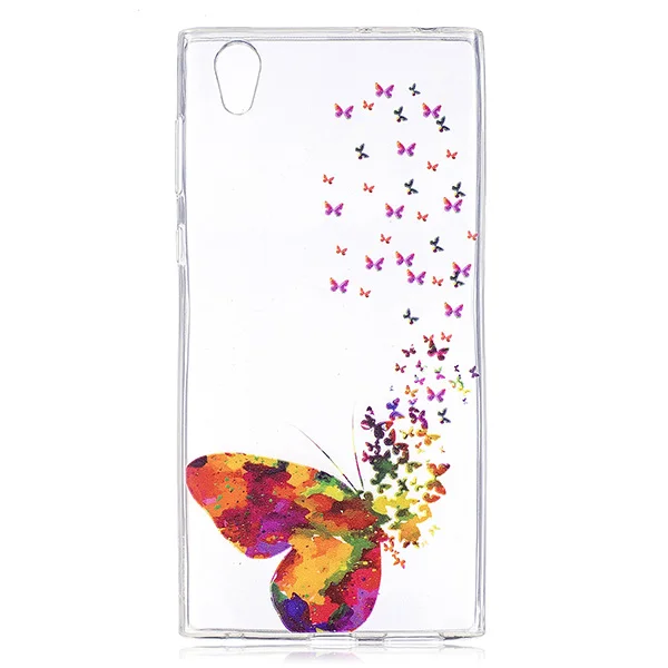 Для Капа sony Xperia L1 чехол G3311 G3312 G3313 Мягкие TPU окрашенные телефон защитный назад для
