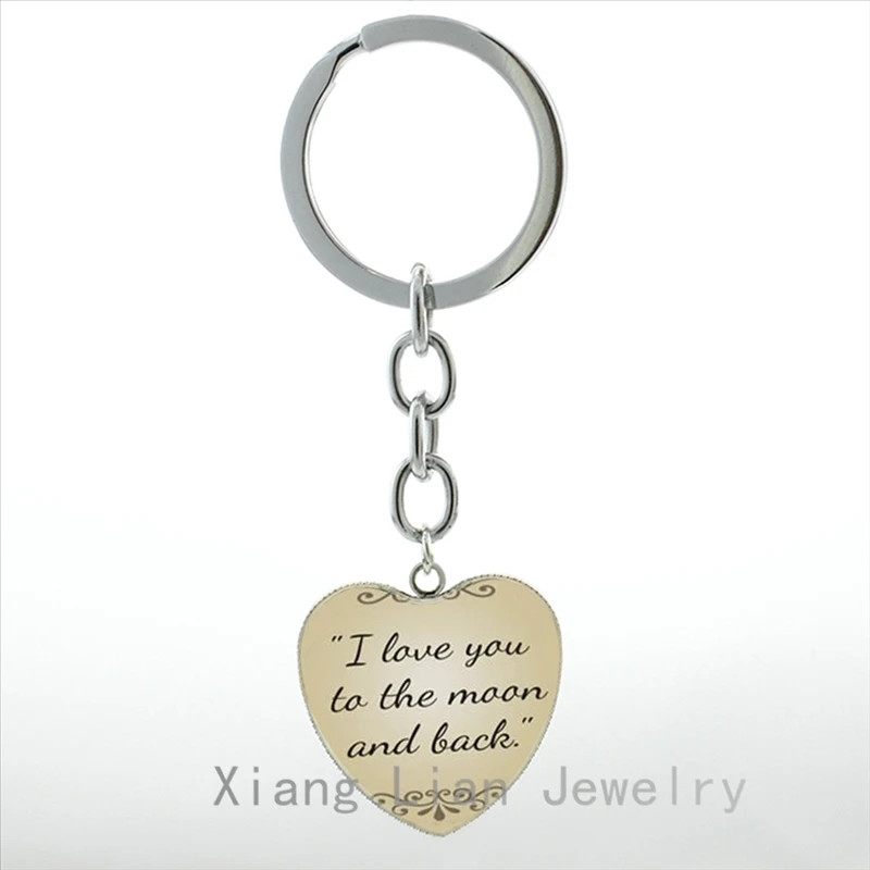 Я люблю тебя на Луну и обратно брелок романтическая галактика космическая Луна