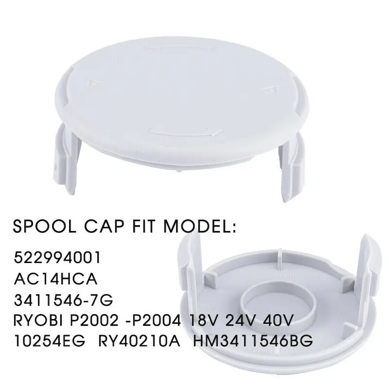 Высокое качество 4 шт. триммерная катушка Кепки для Ryobi 18/24/40 V 522994001 3411546 7G 10254EG RY40210A