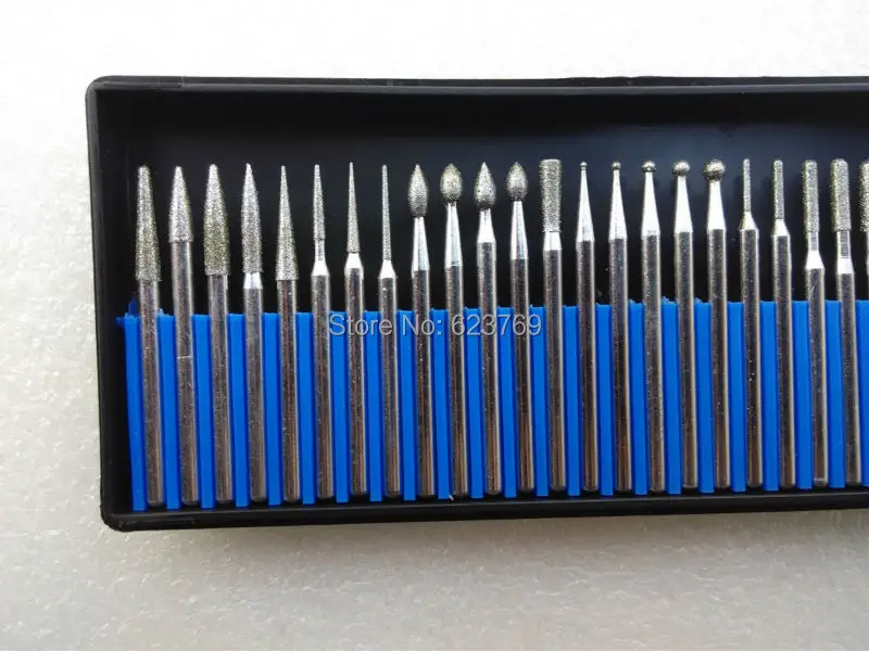 Роторный инструмент RZZ Dremel сверло алмазные Буры буровое долото набор для