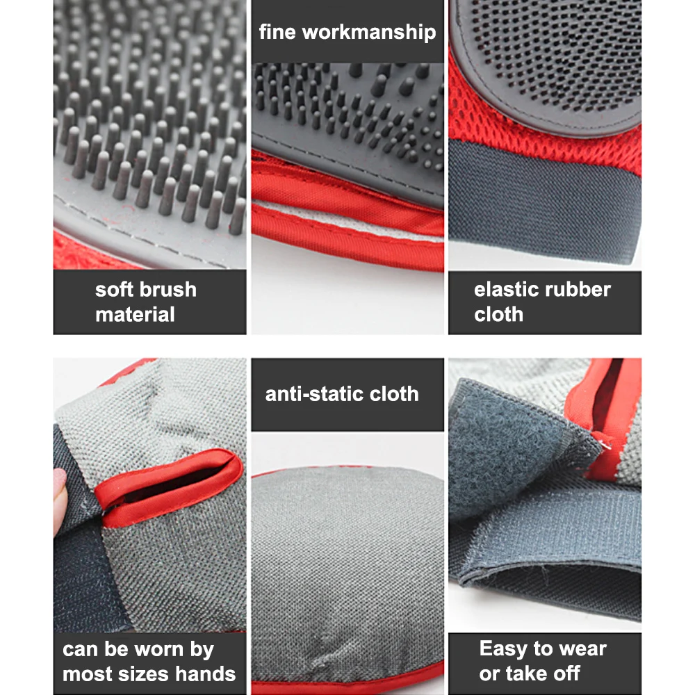 Массажная перчатка для купания кошек и собак удаления волос щетка чистки