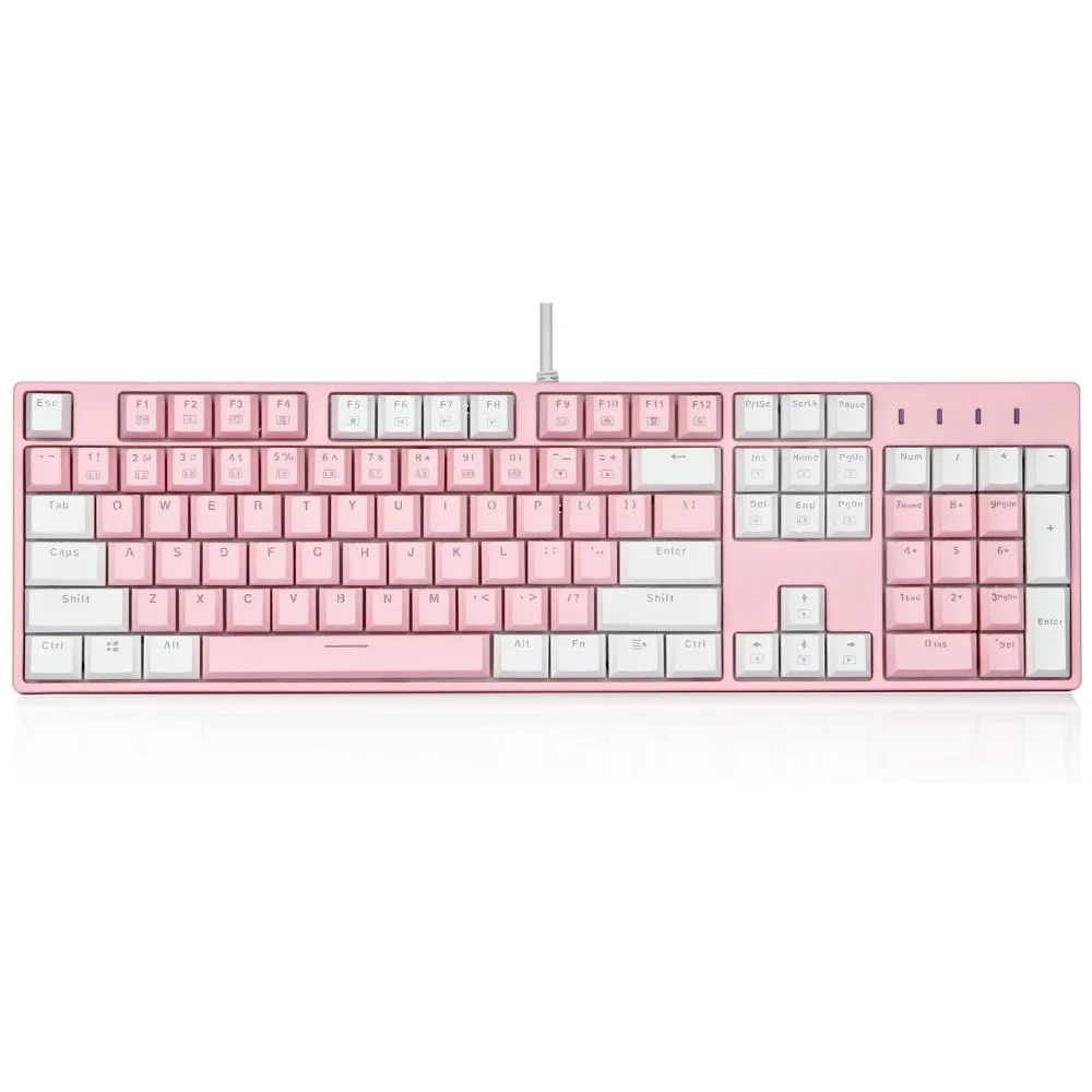 PBT Механическая игровая клавиатура с помощью cherry mx Pbt doubleshot колпачки 9 Цвет светодиодный с подсветкой 104 клавиши синий переключатель X8100