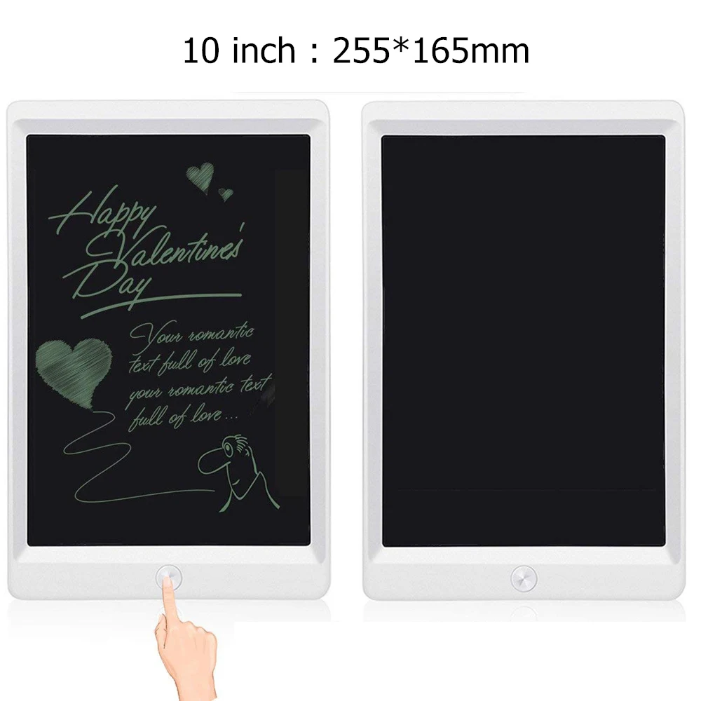 10 inch white Портативный Смарт 8,5 1" ЖК-планшет для записи электронный цифровой чертежный письмо от руки электронные графические планшеты доска для сообщений - Цвет: 10 inch white