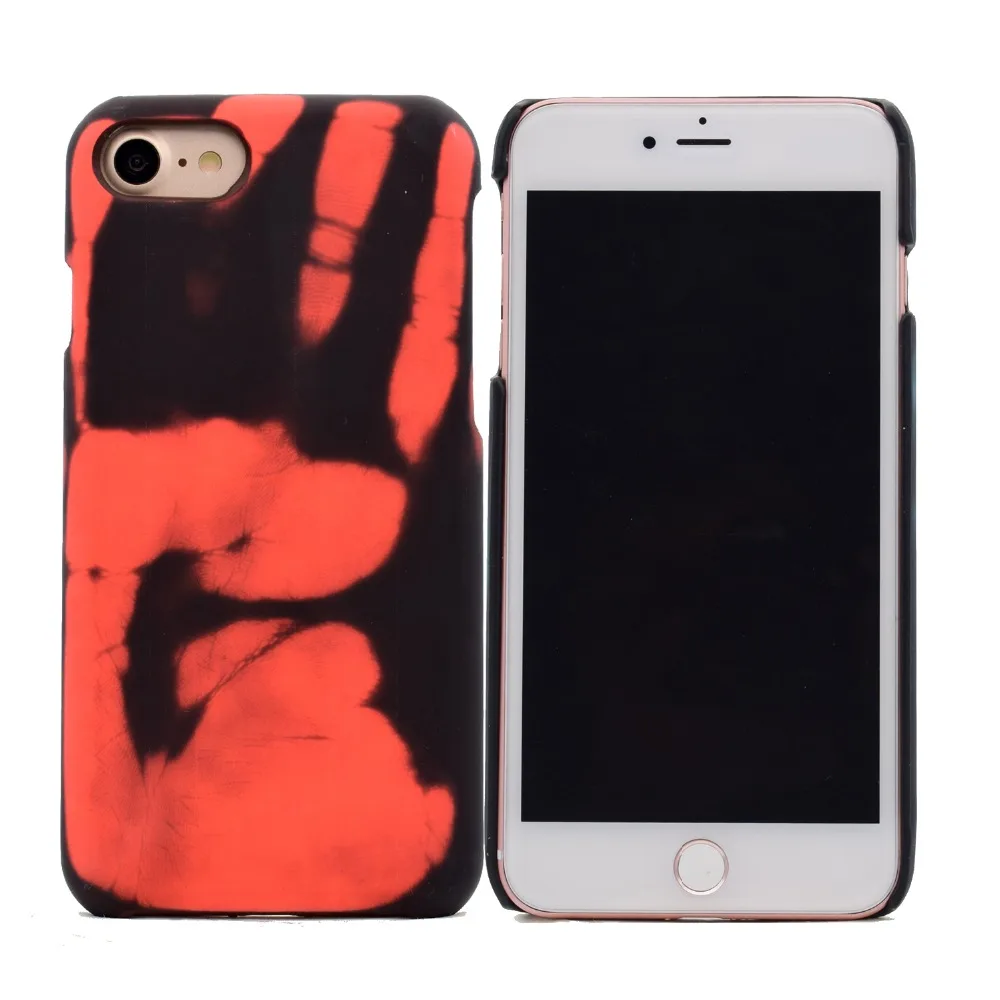 Цветной датчик температуры, изменение цвета телефона чехол для iphone 6 6s 7 8 plus, матовый с термодатчиком для iphone XR XS MAX