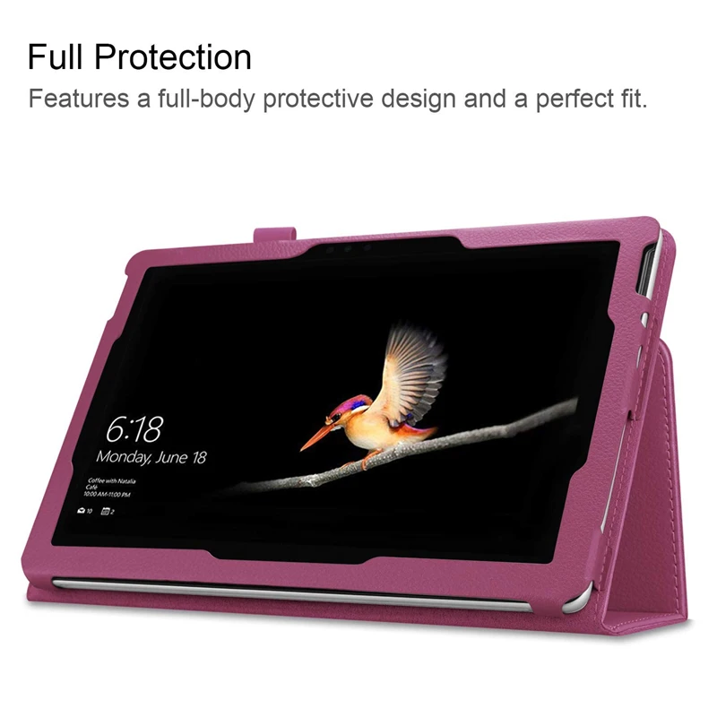 100Pcs/lot Premium Folio Folding Stand PU Leather Case Cover with Magnetic for Windows Microsoft Surface Go Released in 2018 | Компьютеры