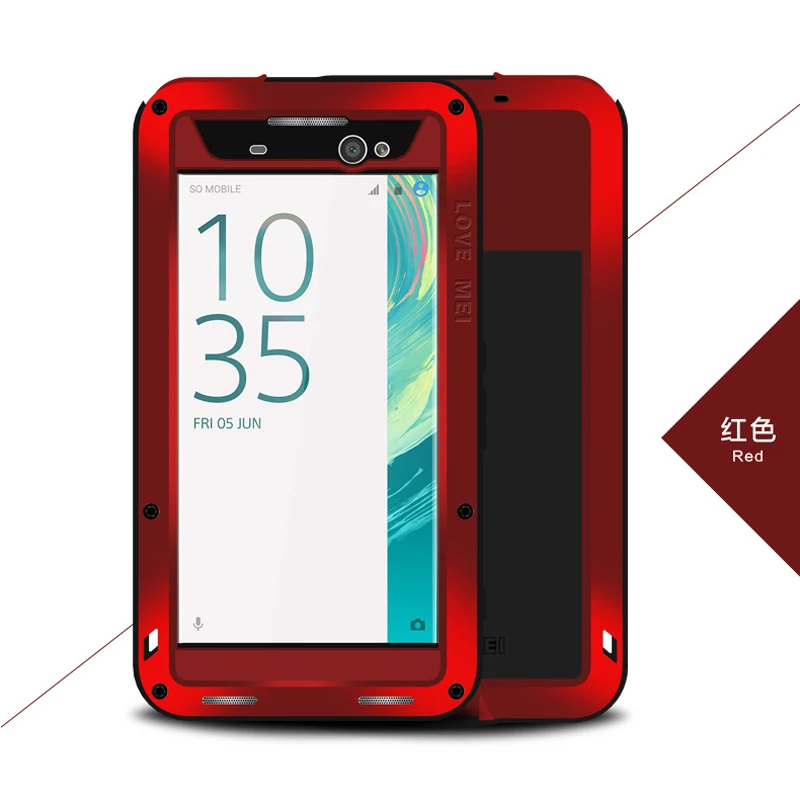 Алюминиевый металлический чехол для SONY XA Ultra ударопрочный защитный с полным