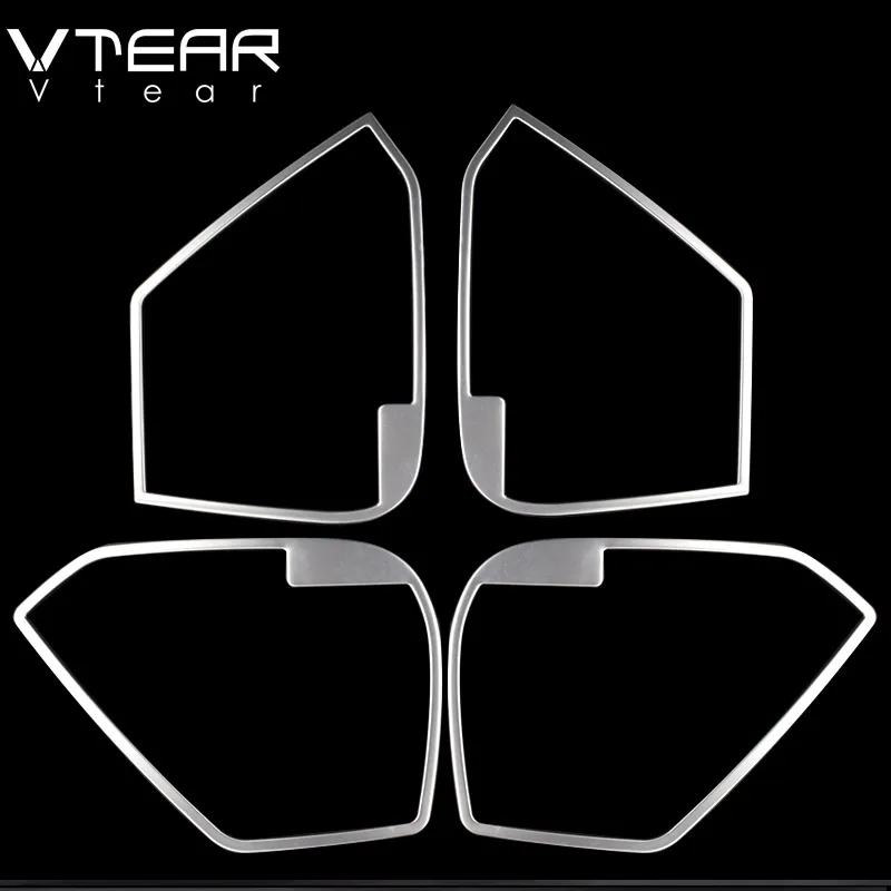 Серебристый Vtera For mazda cx-5 cx5 KFAccessories Car Door Stereo Speaker Audio Sound Loudspeaker Molding Cover Kit Interior Trim - Название цвета: Серебристый