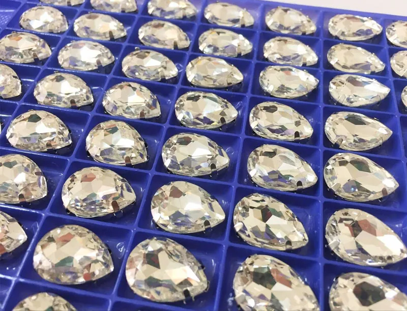 Бесплатная доставка! Белое каплеобразное Хрустальное стекло с плоским