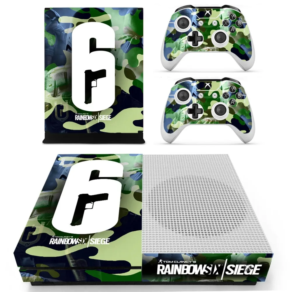Наклейка Tom Clancy's Rainbow Six Siege для Xbox One S Skin vinilo pegatina для Xbox one Slim консоль и два контроллера