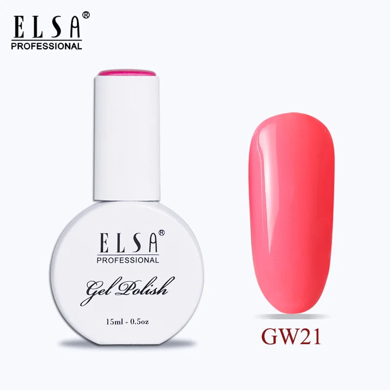 GW21 Elsa 15 мл Гель-лак для ногтей для маникюра Полупостоянный Vernis верхнее покрытие УФ светодиодный Гель-лак замачиваемый для ногтей художественный Гель-лак для ногтей - Цвет: GW21