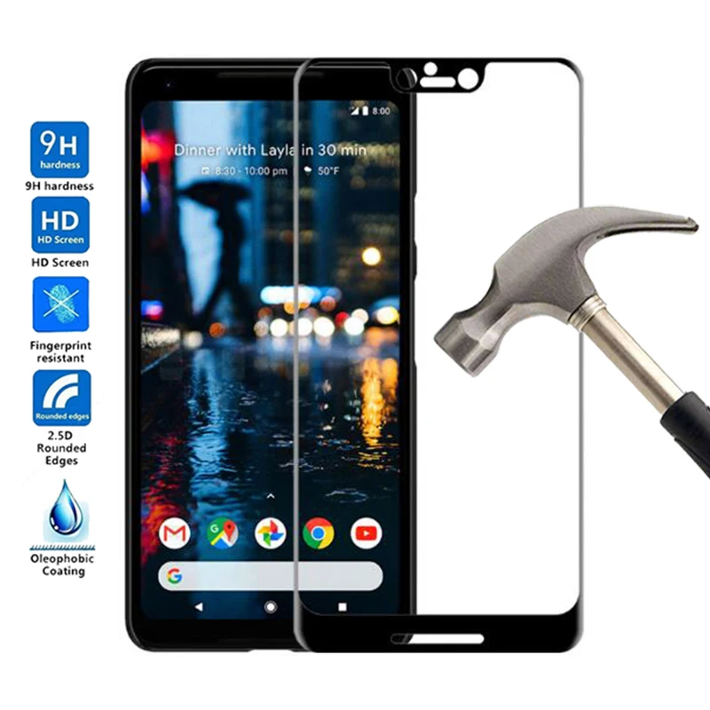 Полное покрытие анти-взрыв Закаленное стекло пленка для Google Pixel 3 Pxiel Защита