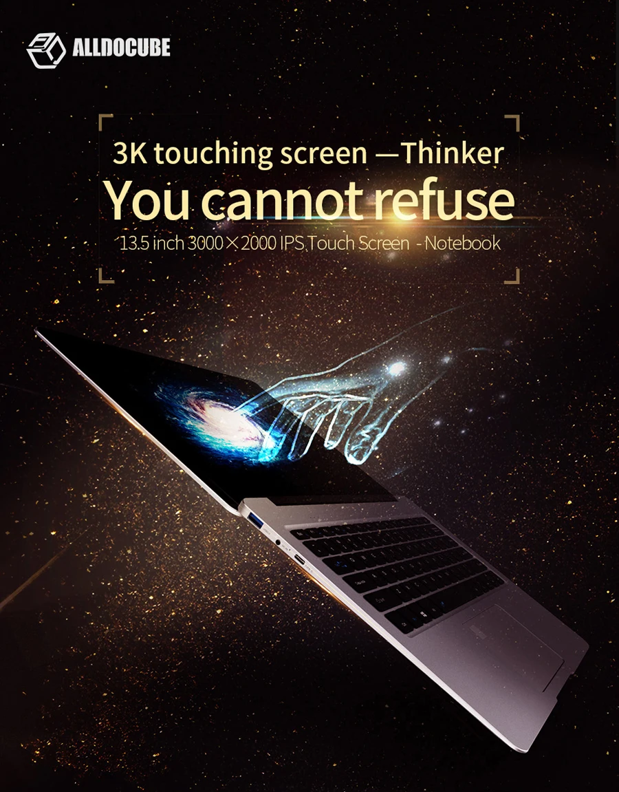 AlldoCube i35 Thinker ноутбук i35 ноутбук 13,5 ''ips 3000*2000 планшетный ПК Intel Kabylake 7Y30 8 Гб Ram 256 ГБ Rom type C