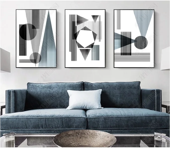 Современные минималистичные Геометрические линии декоративные картины
