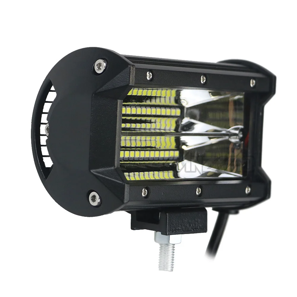 Светодиодный противотуманный фонарь для мотоцикла 5 дюймов 72 Вт двухрядный