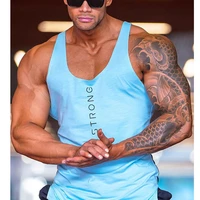 gym men muscle sleeveless shirt tank top men fitness bodybuilding workout tank top male stringer singlet vest casual undershirt
