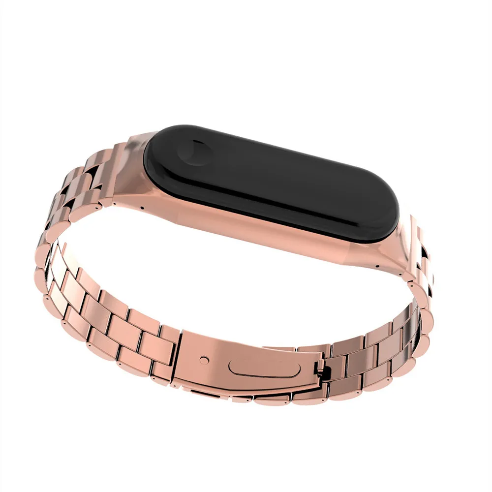 Роскошный браслет из нержавеющей стали ремешок для часов XiaoMi Band Mi 4/3 магнитный