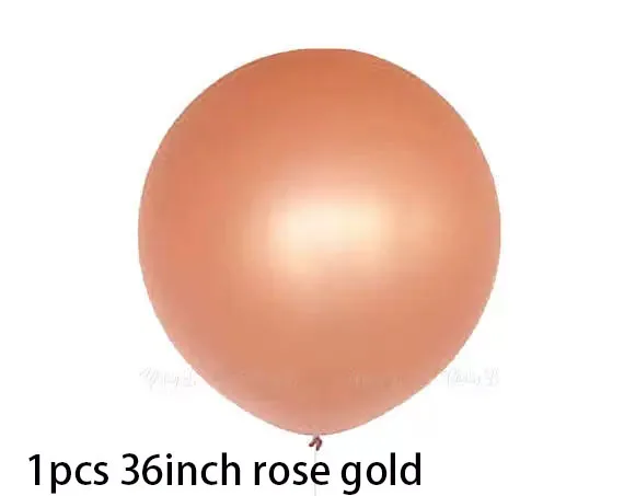 1pcs 36inch rose gol 10 дюймов толстый розовый из белого латекса воздушный шар 18 дюймов Розовая фольга Гелиевый шар Свадебное предложение конфетти шар День Рождения украшения - Цвет: 1pcs 36inch rose gol