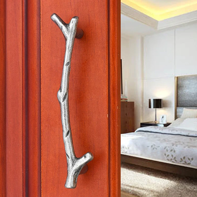 Винтажные креативные ручки для мебели антикварные серебристые и черные