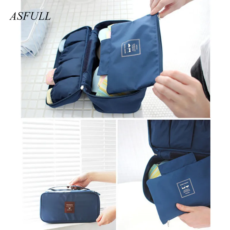 Косметичка для девушек корейский органайзер макияжа нижнее белье бюстгальтер