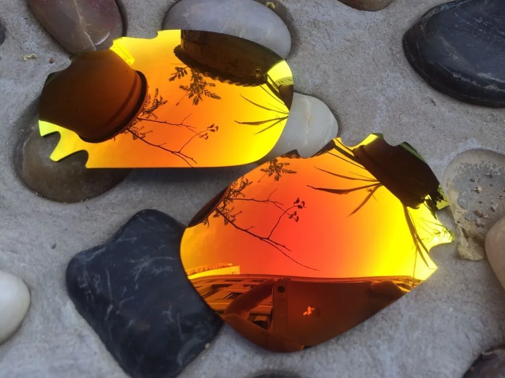 Огонь красный и зеленый Поляризованные замены линзы для гонки куртка