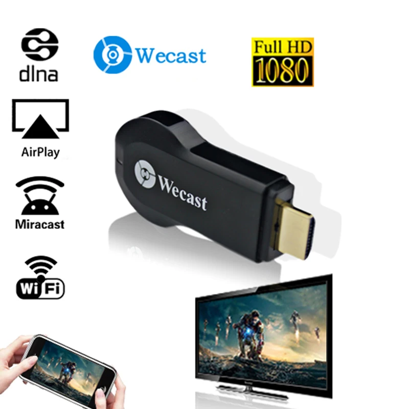 

WECAST C3 Mirroring TV Stick Miracast Dongle With DLAN Mirroring Technology Mirroring Device For Project PC Mobile Display