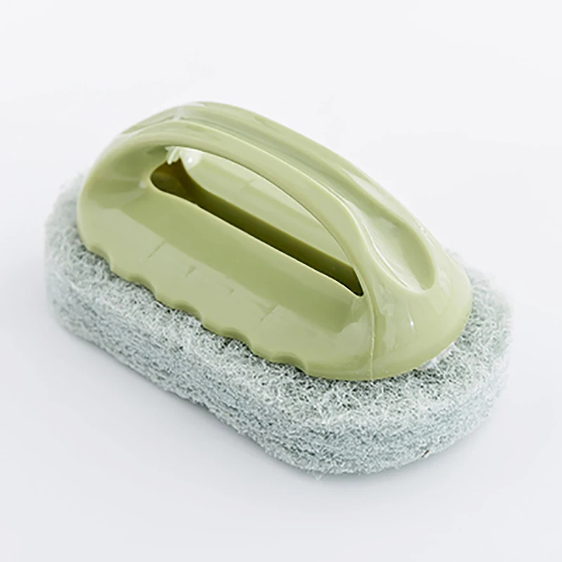 green EHEH Кухня Ванная комната Плитки раковина Ванная комната стены блюдо аксессуары бытовая щетка для чистки ручка ПП волокнистая губка щетка для мытья - Цвет: green