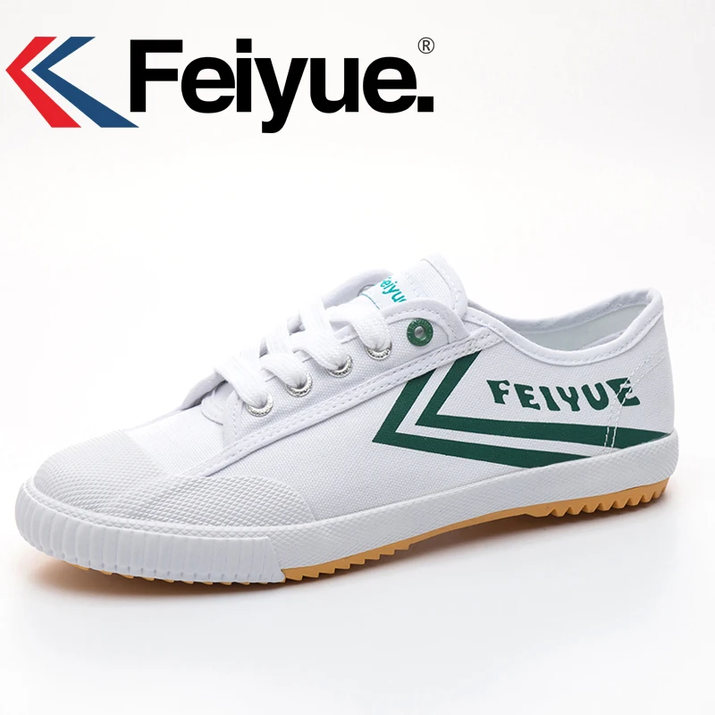 Оригинальные французские кроссовки Feiyue, обувь для боевых искусств, тайцзи, тхэквондо, ушу, Классическая художественная обувь, кунг-фу, зеленая обувь