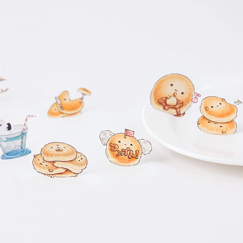 45 шт./упак. Kawaii изящный дизайн хлеба декоративные наклейки милые DIY бумажные