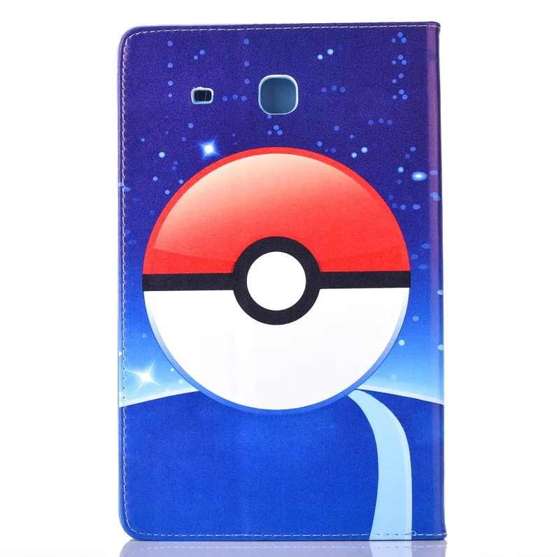 Чехол для Samsung Galaxy Tab E 9 6 T560 T561 чехол Pokemon Go cute Pikachu tablet Cover флип подставка coque