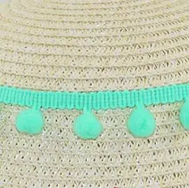 light green3 Кружевная лента, аксессуары для шитья, 2 ярда, 1,2 см, помпоны с кисточками, помпоны, отделка, шар, бахрома, вышивка, сделай сам, одежда, тканевый шнур - Цвет: light green3