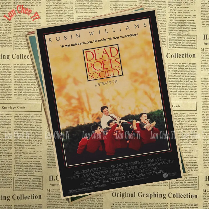 Dead Poets society ностальгическая матовая крафт-бумага плакат офисный подарок столовая домашний Декор стикер дизайн