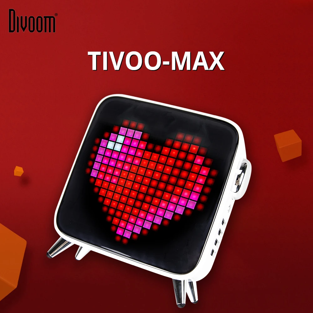 Divoom Pixel TIVOO-MAX Ретро беспроводной Bluetooth динамик 5 0 3D 2 1 объемный сабвуфер стерео